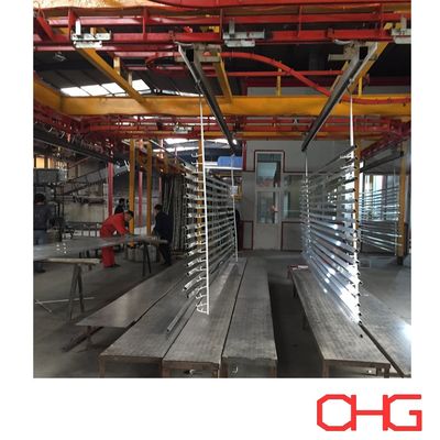 Buen precio Línea de producción de recubrimiento en polvo de varios tamaños, perfil de aluminio, recubrimiento personalizado, equipo de pulverización de hardware en línea