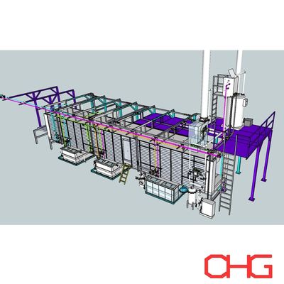 Buen precio Túnel de rociado de pretratamiento con boquilla en forma de abanico para la línea de producción de recubrimiento en polvo en línea