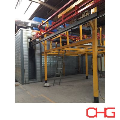 Buen precio Línea profesional de recubrimiento en polvo para perfiles de aluminio de carga y descarga manuales en línea