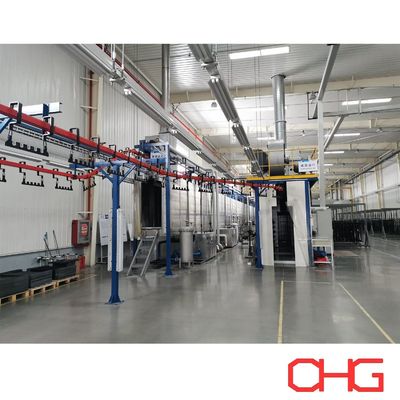 Buen precio Sistema de transporte de monorraíl personalizable para la línea de producción de recubrimiento en polvo en línea