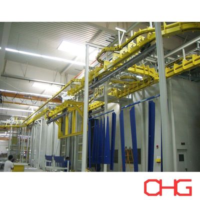 Buen precio Control PLC Equipo de recubrimiento industrial de polvo Substrato de hierro Método automático Tipo en línea