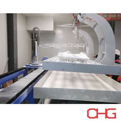 calidad Control PLC Línea de pintura húmeda por rocío líquido con equipo de sistema de transporte para forjar fábrica