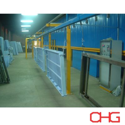 Pistola de pulverización electrostática manual Línea de recubrimiento de polvo personalizada para camas de hospital en sustrato metálico