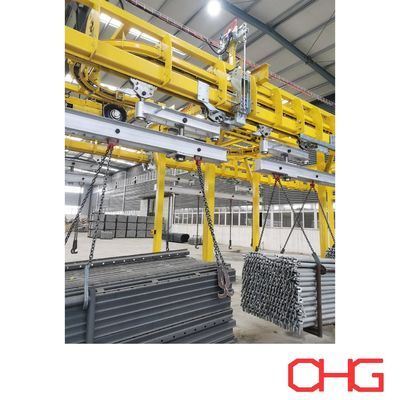 Buen precio Linea de pintura húmeda de partes estructurales con control PLC y sistema de transporte personalizado en línea