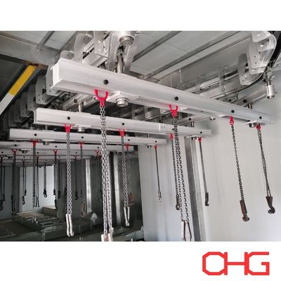 calidad Línea de pintura automática de hardware para sumergir marcos envasados en partes estructurales de acero al carbono Línea de pintura líquida fábrica