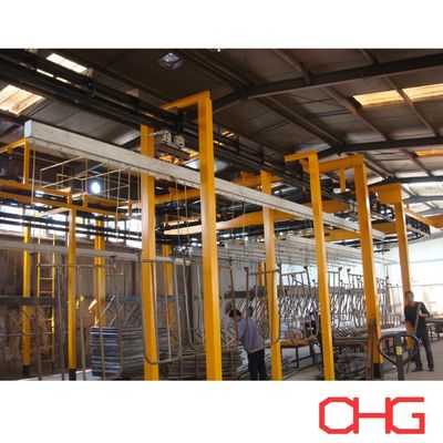 Línea de producción automática de recubrimiento en polvo con cabina de pulverización de PVC paquete de peso bruto personalizable