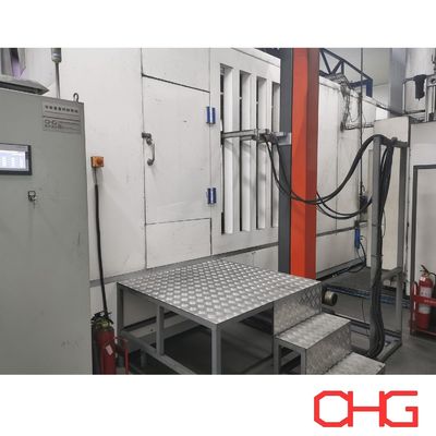 Línea de recubrimiento de polvo de componentes de automóviles profesionales con sistema de transporte monorriel y unidad de control PLC