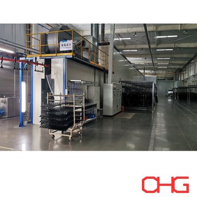 Linea de recubrimiento en polvo de componentes de automóviles de equipo de cabina de rociado personalizado
