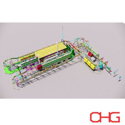 Línea de pretratamiento de recubrimiento electroforético por electroforesis sobre sustrato metálico con opción de personalización