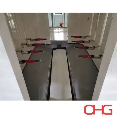 Línea de recubrimiento en polvo de chapa de acero al carbono con equipo de pulido y guía de robot