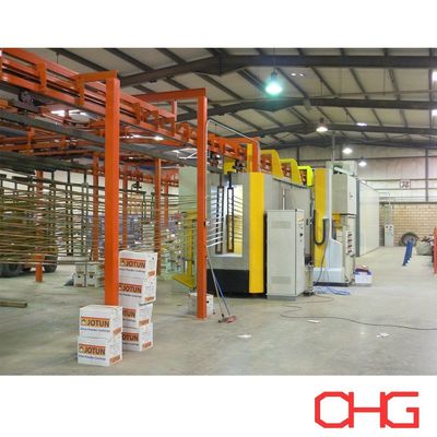 Buen precio Cabina de pintura en polvo de acero inoxidable/PVC/acero al carbono con unidad de control PLC en línea