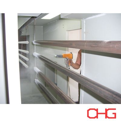 Cabina de pulverización electrostática de pintura en polvo manual personalizada para el tratamiento de superficies metálicas