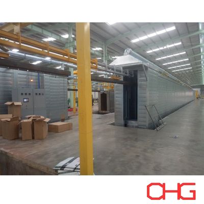 Línea de producción de recubrimiento en polvo de tipo método automático para perfiles de aluminio