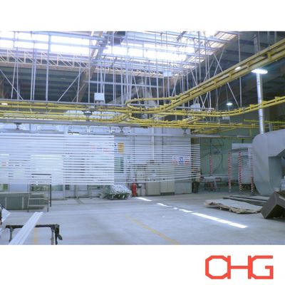 Buen precio Línea de producción de recubrimiento de polvo de perfiles de aluminio personalizados con unidad de control PLC en línea