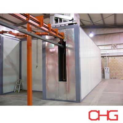 Sistema de transporte aéreo personalizable Línea automática de recubrimiento de polvo electrostático para componentes de automóviles