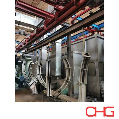 Equipo de pulverización de hardware y unidad de control PLC Sistema automático de recubrimiento de polvo para la vía transportadora