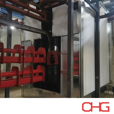 Buen precio Línea de producción de recubrimiento en polvo para la vía transportadora Solución personalizable para sus necesidades de producción en línea