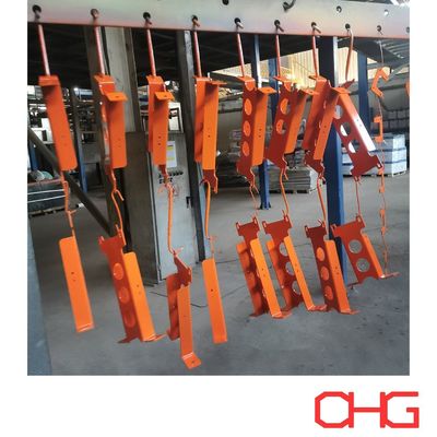 Línea superior automática de pintura en polvo para equipos de pulverización de hardware en pista transportadora
