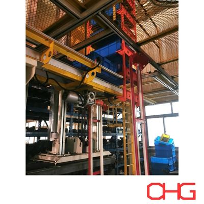 Línea automática de recubrimiento en polvo que proporciona un recubrimiento consistente y transporte suave para diversas piezas metálicas industriales