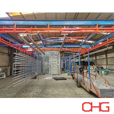 Buen precio Datos técnicos Línea de producción profesional de recubrimiento en polvo personalizado para perfiles de aluminio en línea