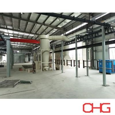 Línea de producción de recubrimiento en polvo Sistema de recubrimiento personalizado para piezas metálicas