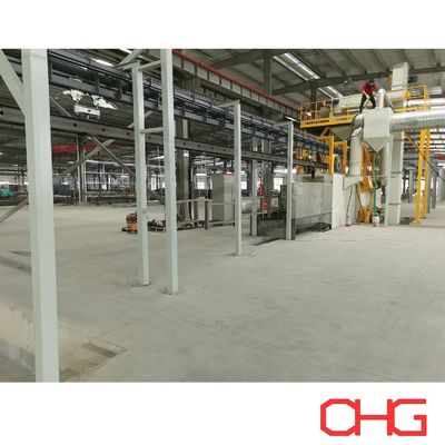 Línea de recubrimiento en polvo para piezas metálicas Línea de producción automática para varios tamaños y formas Diseño personalizable para sus necesidades