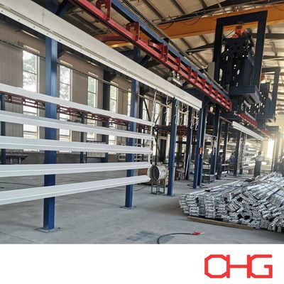 Buen precio Parte estructural del sustrato de aluminio Línea de recubrimiento de polvo superior con equipo del sistema de transporte en línea