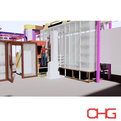 Buen precio Profesional de la línea de recubrimiento automático de polvo electrostático de sustrato metálico con equipo de pulverización de hardware duradero en línea