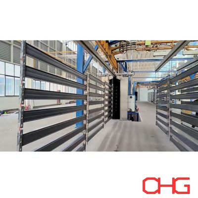 Equipo de pulverización de hardware metálico y cabina de pulverización de PP para línea de producción profesional de recubrimiento en polvo en estanterías metálicas