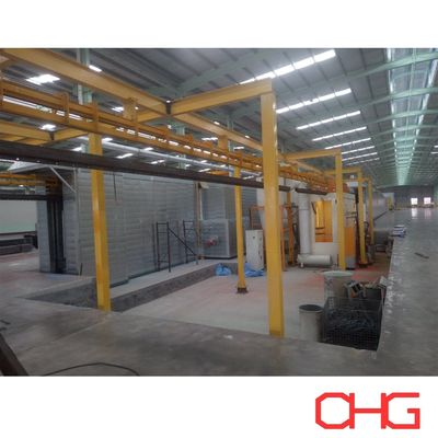 Calidad Línea Continua de Recubrimiento en Polvo para Perfiles de Aluminio con Manipulación Manual y Sistema de Tratamiento de Superficie con Transportador Aéreo Fábrica