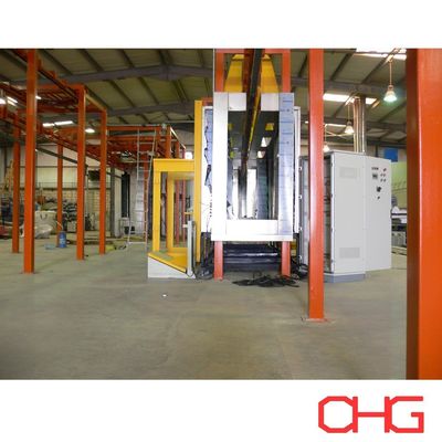 Línea de producción profesional de recubrimiento en polvo con equipo de pulverización de hardware personalizado y pistolas de pulverización electrostática