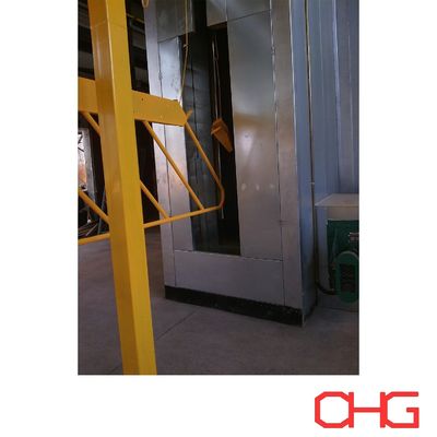 Calidad Línea automática de recubrimiento en polvo con sistema de transporte Power and Free para soluciones flexibles de recubrimiento de componentes metálicos industriales Fábrica