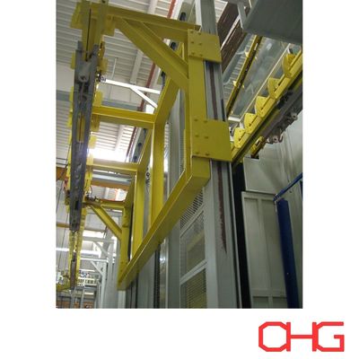 Control de PLC máquina de elevación de revestimiento en polvo personalizable para la línea de producción de revestimiento